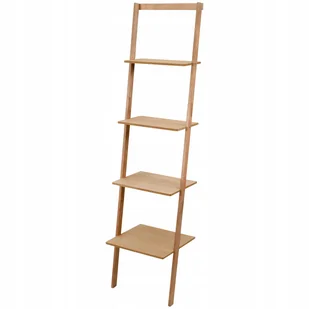 Regał Ścienny Pochylony Dekoracyjny Drabinka Półka wym. 42x168x36,5 288 - Regały - miniaturka - grafika 1