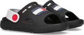 Buty dla dziewczynek - Tommy Hilfiger Tommy Hilfiger dziecięce sandały T1B2-32262-0083X001 Black/White 25 - miniaturka - grafika 1