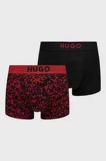 Majtki męskie - HUGO bokserki męskie kolor czerwony - Hugo - grafika 1