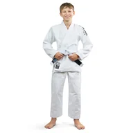 Kimona, stroje i obuwie - Kimono do Brazylijskiego jiu-jitsu dla dzieci Ground Game Spartan BJJ białe - miniaturka - grafika 1