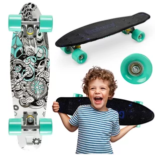Qkids Designerska deskorolka dziecięca 2Y43BM 2Y43BM SAM  ONE SIZE - Deskorolki - miniaturka - grafika 1