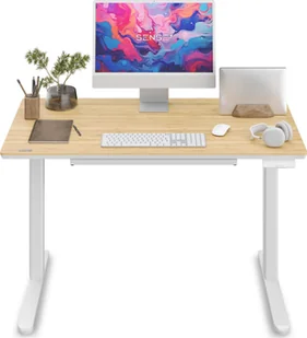 Biurko SENSE7 Newai Bambus 120 cmx60 cm - Biurka gamingowe - miniaturka - grafika 1