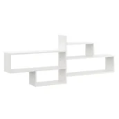 Półki do salonu - Biała Skandynawska Półka Ścienna 6 Rozmiarów A4-D93 - miniaturka - grafika 1