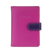 Etui na dokumenty i karty - Kolorowe skórzane etui na paszport Visconti RB-75 RFID - jagodowy - miniaturka - grafika 1