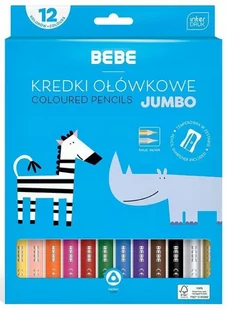 Interdruk Kredki ołówkowe Jumbo BB KID 12 kolorów - Przybory szkolne - miniaturka - grafika 1