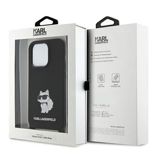 Karl Lagerfeld KLHCP15XSCBSCNK iPhone 15 Pro Max 6.7" hardcase czarny/black Crossbody Silicone Choupette - Etui i futerały do telefonów - miniaturka - grafika 7