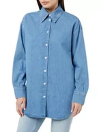 Koszule damskie - Seidensticker Regular Fit Langarm Bluse Koszula damska, Niebieski, 32 - miniaturka - grafika 1
