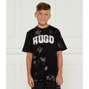 HUGO KIDS T-shirt | Regular Fit - Koszulki dla chłopców - miniaturka - grafika 1