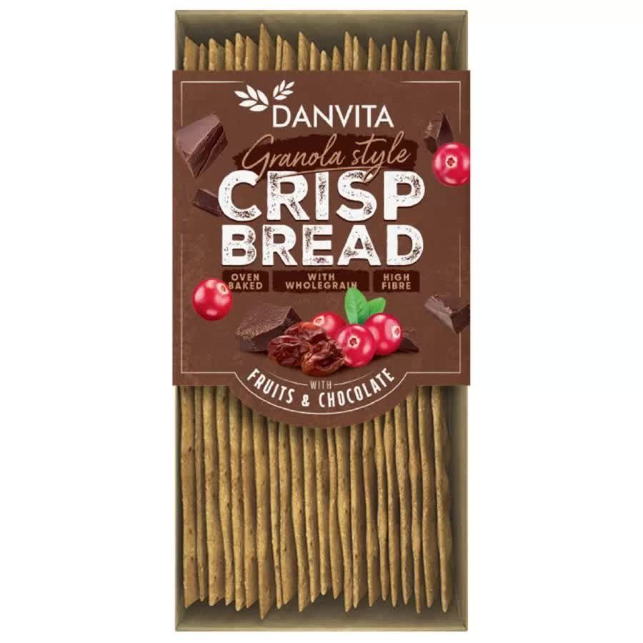 Pieczywo Chrupkie z Jagodami i Czekoladą Berries & Chocolate Danvita, 130g