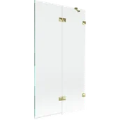 Parawany nawannowe - Mexen Lunar parawan nawannowy 2-skrzydłowy prawy 100 x 150 cm, transparent, złoty - 897-100-100-50-00-P - miniaturka - grafika 1