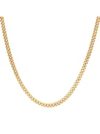 Naszyjniki męskie - ICED STUFF Łańcuszek Miami Cuban Link Złoty - miniaturka - grafika 1
