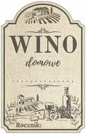 Domowy wyrób alkoholu - Etykiety Naklejki Na Wino Domowe Folia Wodoodporne - miniaturka - grafika 1