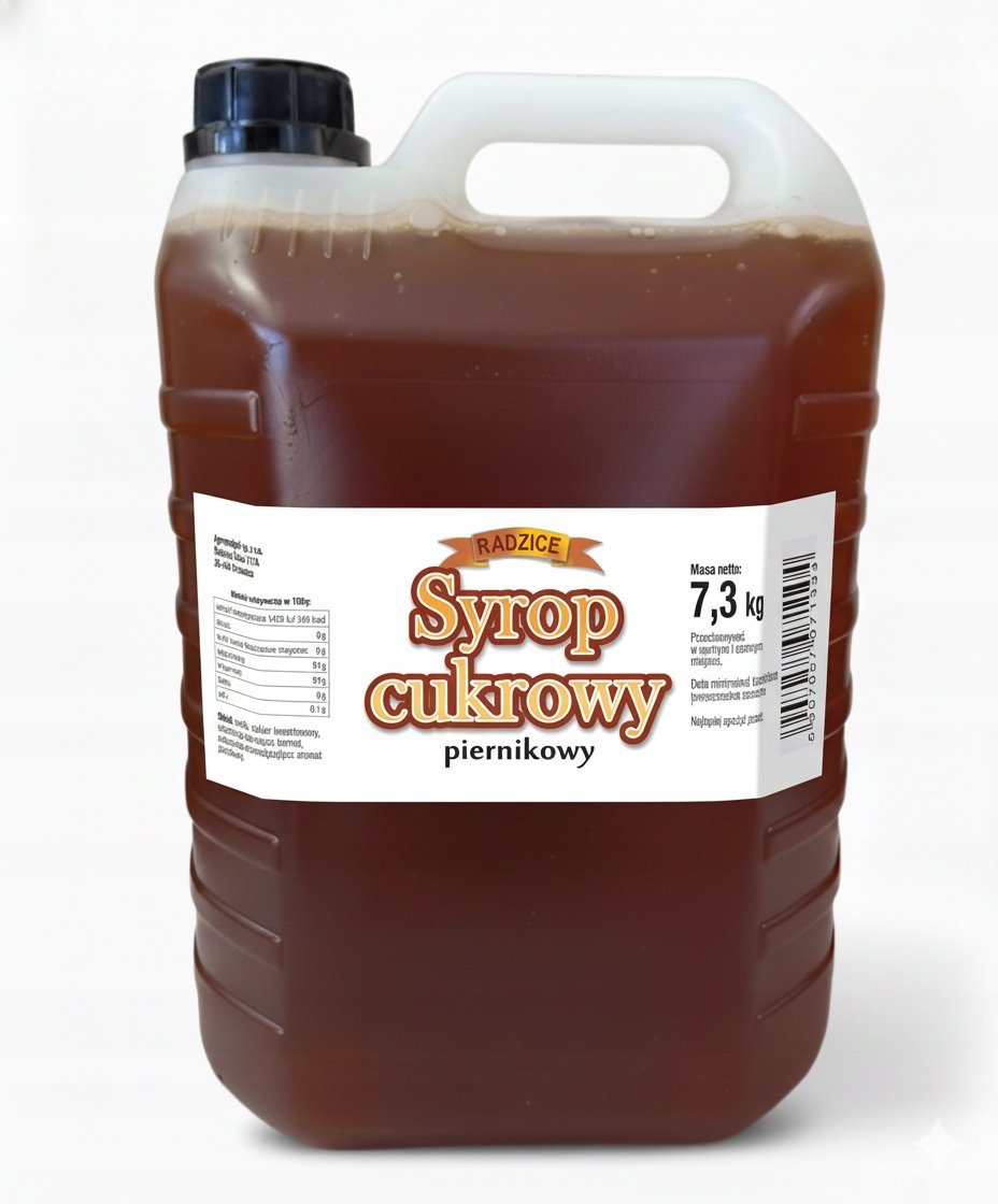 Syrop o smaku piernikowym gastronomiczny, do kawy, drinków, GĘSTY 7,3kg
