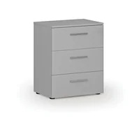 Szafki biurowe - Komoda biurowa do biurka PRIMO GRAY, 740 x 600 x 420 mm, szary - miniaturka - grafika 1