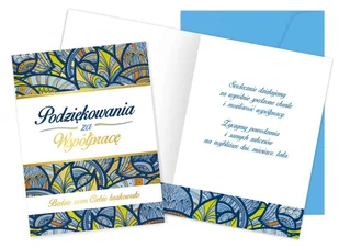 Karnet Podziękowanie za współpracę - Kukartka - Kartki okolicznościowe i zaproszenia - miniaturka - grafika 1