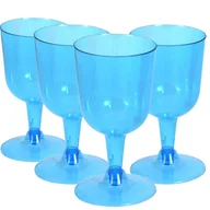 Serwisy obiadowe - KIELISZKI DO WINA PLASTIKOWE WIELORAZOWE 160ml 4 szt - miniaturka - grafika 1
