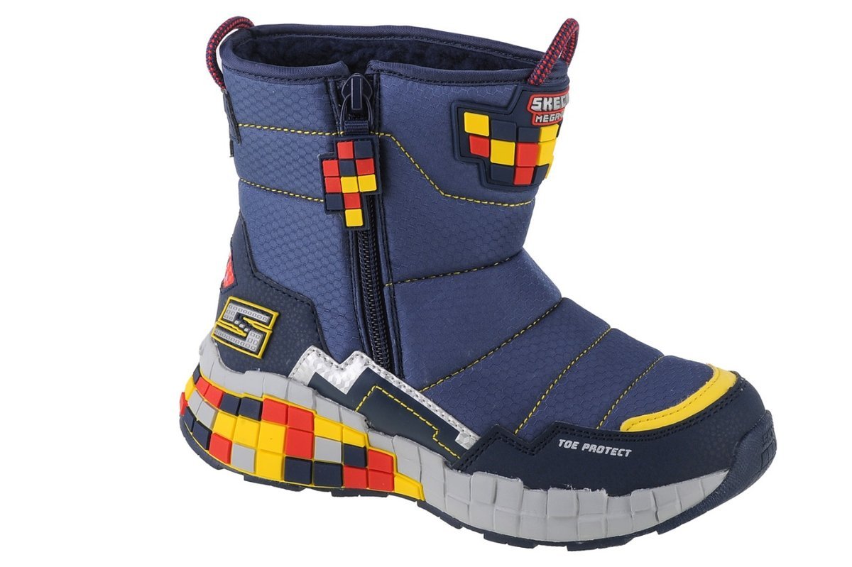 Skechers Mega Craft - Cuboforce 402198L-Nvrd, Dla Chłopca, Śniegowce, Granatowy