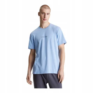 CALVIN KLEIN KOSZULKA MĘSKA T-SHIRT S/S CREW NECK NIEBIESKA r.L - Koszulki męskie - miniaturka - grafika 1