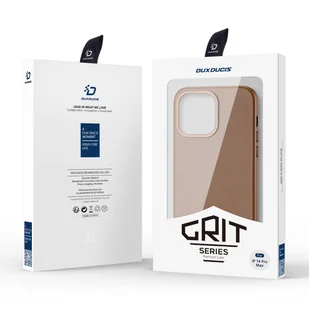 Dux Ducis Grit skórzane etui do iPhone 14 Pro Max elegancki pokrowiec ze sztucznej skóry (kompatybilne z MagSafe) brązowy - Etui i futerały do telefonów - miniaturka - grafika 5