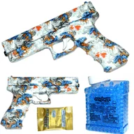 Zabawki militarne - GLOCK Pistolet na Kulki ŻELOWE Pistolety ŻEL + 700 KULEK - miniaturka - grafika 1