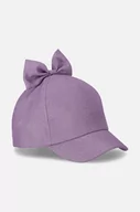Czapki dla dzieci - Coccodrillo czapka z daszkiem dziecięca kolor fioletowy gładka - miniaturka - grafika 1