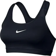 Biustonosze - NIKE Classic Pad Biustonosz Sportowy, Kobieta, Czarny/Czarny/Biały, 2XL - miniaturka - grafika 1