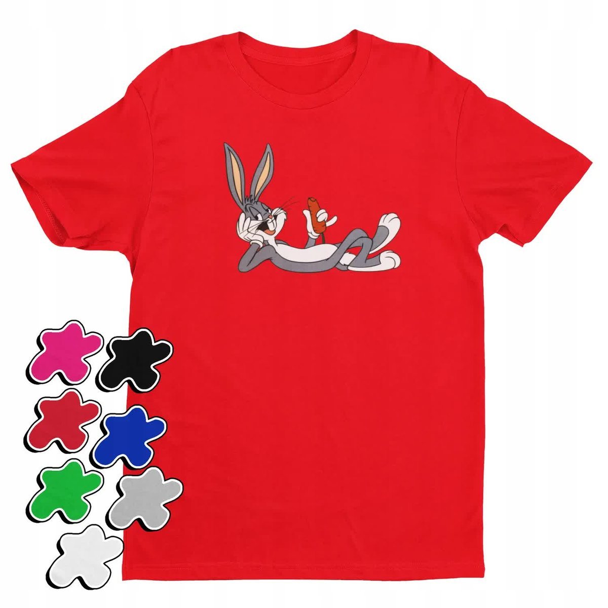 Koszulka T-Shirt Dziecięca Z Nadrukiem Looney Tunes Bugs -L 146-152