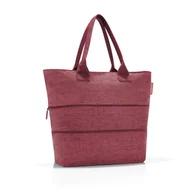 Torebki damskie - Torba SHOPPER e1, twist maroon, Reisenthel - miniaturka - grafika 1
