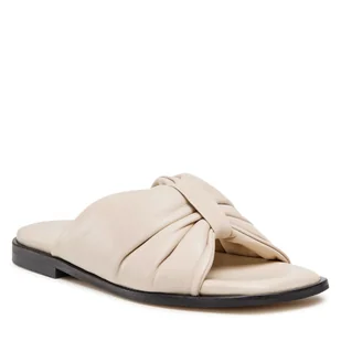 Klapki Badura 20674 Beżowy - Klapki i japonki damskie - miniaturka - grafika 1