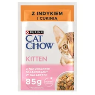 Mokra karma dla kotów - Karma dla kota CAT CHOW Kitten Indyk i cukinia 85 g - miniaturka - grafika 1