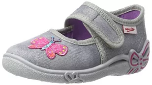 Superfit Belinda niskie kapcie dla dziewcząt, szare (Stone Kombi 06), 25 EU, szary - Stone Kombi - 27 EU - Kapcie damskie - miniaturka - grafika 1
