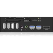 Czytniki kart pamięci - ICY Box 5,25"" All-in-One 4 x USB 2.0 2 x USB 3.0 e-SATA (IB-863a-B) - miniaturka - grafika 1