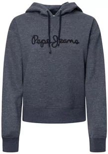 Pepe Jeans Damska bluza z kapturem Nanette, Niebieski (Dulwich), XS - Bluzy damskie - miniaturka - grafika 1