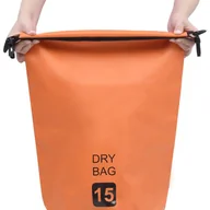 Akcesoria turystyczne - VidaXL Lumarko Worek wodoszczelny, pomarańczowy, 15 L, PVC 92789 VidaXL - miniaturka - grafika 1