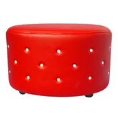 Meble kosmetyczne - FRUIT Designerski Puf jednoosobowy Rodzaj obicia: Skaj Basic - miniaturka - grafika 1