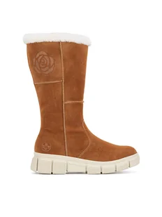 Rieker Kozaki X3455-24 Brązowy - Kozaki damskie - miniaturka - grafika 1