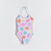 Stroje kąpielowe dla dziewczynek - Reserved - Strój kąpielowy SmileyWorld - wielobarwny - miniaturka - grafika 1