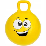Piłki dla dzieci - Piłka Do Skakania Skacząca Z Uchwytem 45 Cm Żółta - miniaturka - grafika 1
