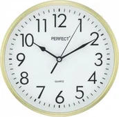 Zegary - Perfect Zegar ścienny Perfect FX-5742 Gold 25,5 cm - miniaturka - grafika 1