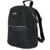 Plecaki - Czarny plecak unisex, mały lekki plecaczek Bellugio BE4 czarny - miniaturka - grafika 1
