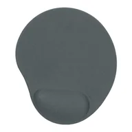 Podkładki na biurko - Podkładka pod mysz, ergonomiczna żelowa, szara, Powerton - miniaturka - grafika 1