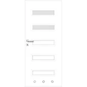 Drzwi wewnętrzne - Skrzydło ROCO tuleje biały 60 P 2Z WC - miniaturka - grafika 1