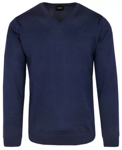 Sweter w Serek (szpic) - Marka Vesari (Vistula) - Granatowy - Swetry męskie - miniaturka - grafika 1