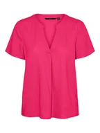 Bluzki damskie - Vero Moda Bluzka w kolorze różowym - miniaturka - grafika 1