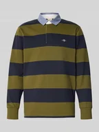Bluzy męskie - Bluza z kołnierzykiem polo - miniaturka - grafika 1