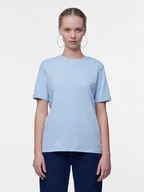 Koszulki i topy damskie - Pieces T-Shirt Ria 17086970 Niebieski Regular Fit - miniaturka - grafika 1