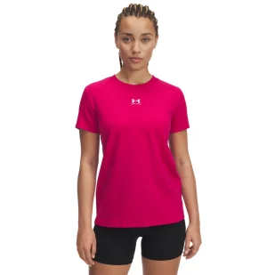 Koszulka damska Under Armour Rival Core SS - Koszulki sportowe damskie - miniaturka - grafika 1