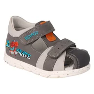 Buty dla dziewczynek - Befado obuwie dziecięce 170X087 szare - miniaturka - grafika 1