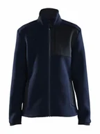 Kurtki damskie - Craft ADV EXPLORE PILE FLEECE kurtka polarowa damska L | Blaze/Black | materiał z recyklingu | kieszenie na piersi z zamkiem błyskawicznym | bluza damska | odzież sportowa dla kobiet - miniaturka - grafika 1