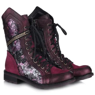 Trzewiki damskie Maciejka 07097-23/00-8 BORDO R.36 - Botki damskie - miniaturka - grafika 1